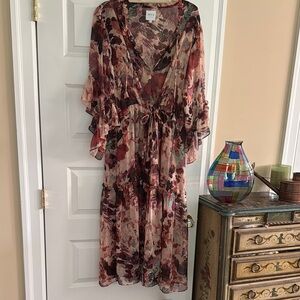 Misa Los Angeles Multicolor Sheer Dress